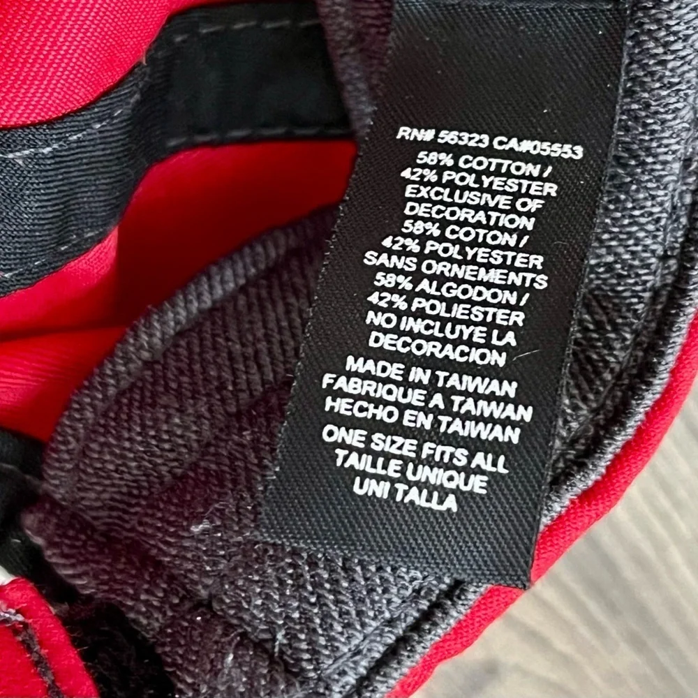 Nike Red and Black Cap